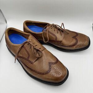 Dr Comfort Wingtip‎ Shoes Mens Size 10.5 XW  Brown Leather Comfort Brogue 8320
